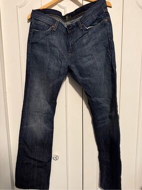 7 For All Mankind Men’s Indigo Slim Straight Jeans